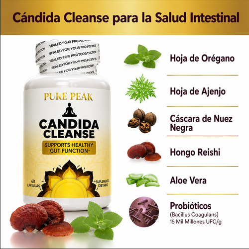 Candida Cleanse, Pure Peak, 60 caps ASIG.