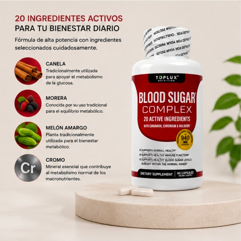Blood Sugar Complex – 60 Cápsulas