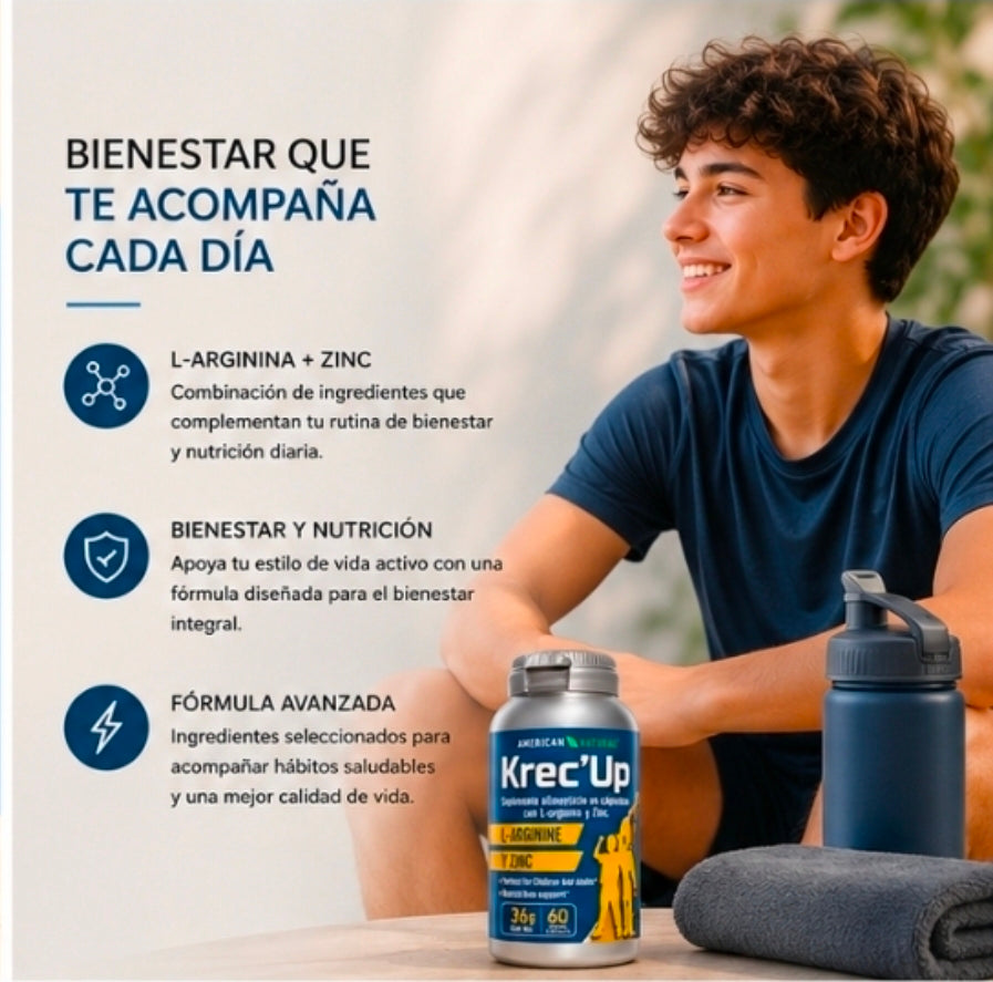 Krec Up Wellness Support – 60 Cápsulas