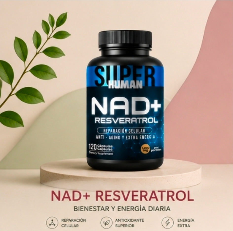 NAD+ Resveratrol – 120 Cápsulas