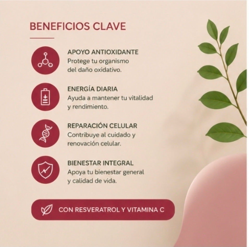 NAD+ Resveratrol – 120 Cápsulas