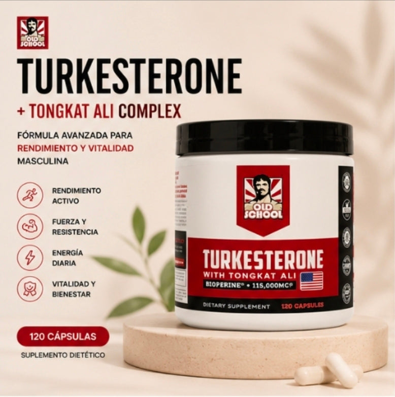 Turkesterone + Tongkat Ali Complex – 120 Cápsulas