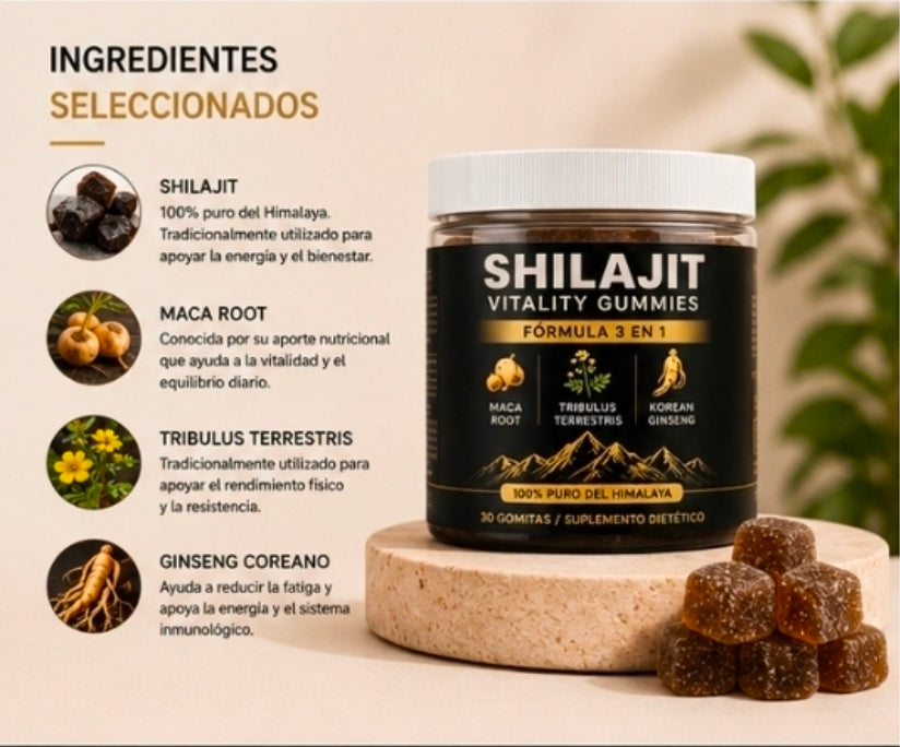 Himalayan Shilajit Gummies – 30 Gomitas