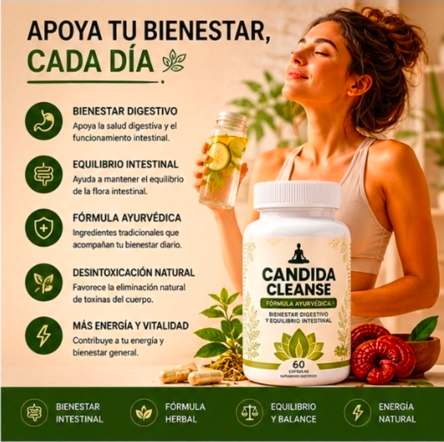 Candida Cleanse Digestive Support – 60 Cápsulas