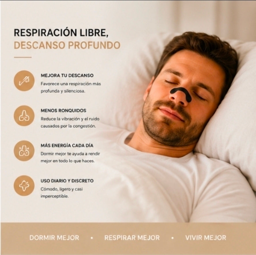 Kit de Tiras Nasales Premium – Respiración Libre y Mejor Descanso