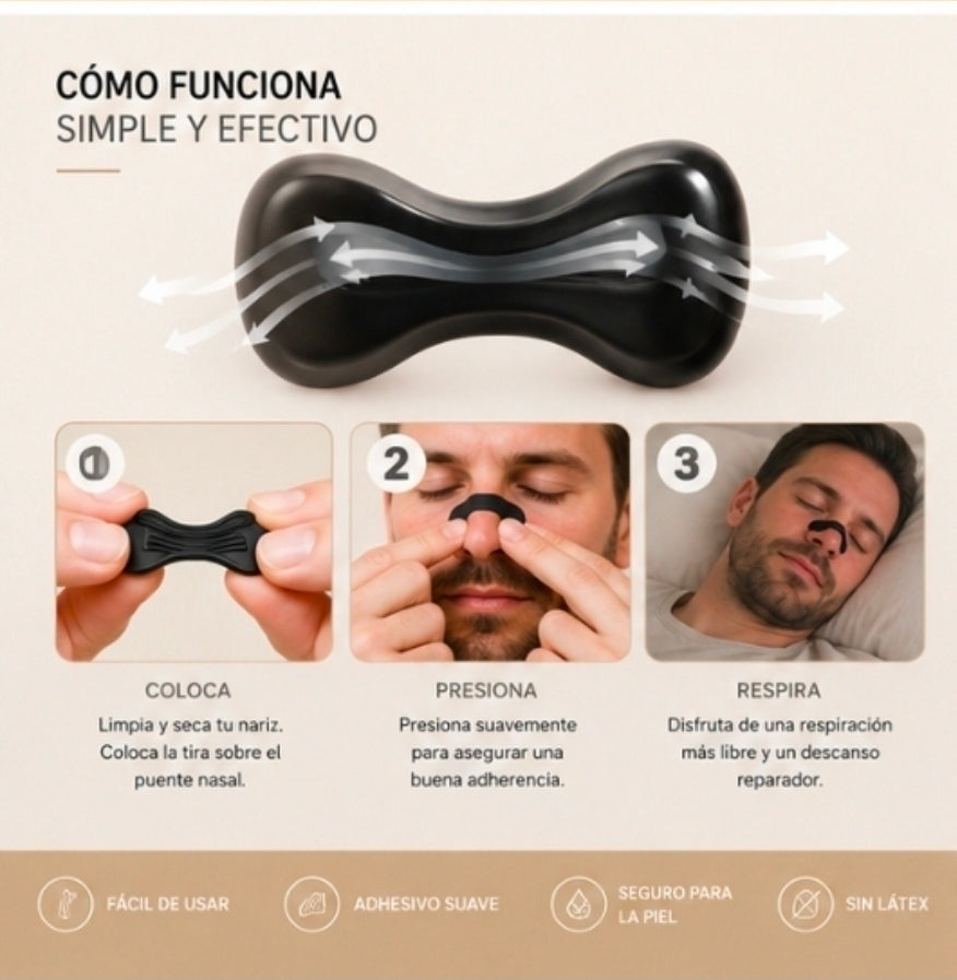 Kit de Tiras Nasales Premium – Respiración Libre y Mejor Descanso