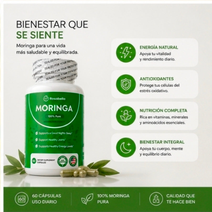 Moringa Pure Wellness – 60 Cápsulas