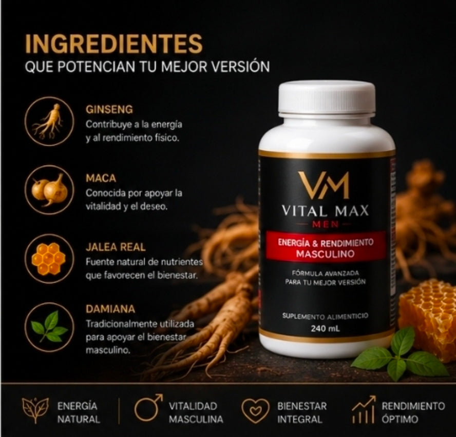 Vital Max Men – Energía & Rendimiento Masculino