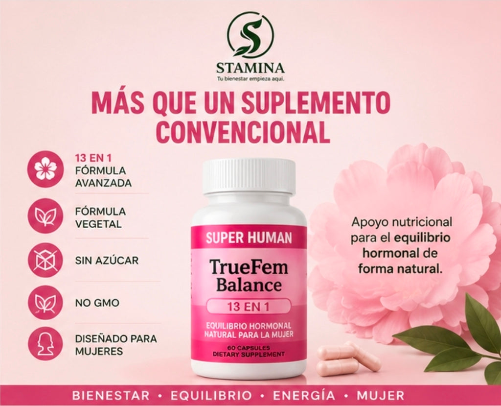 TrueFem Balance 13 en 1 – Equilibrio Hormonal para la Mujer
