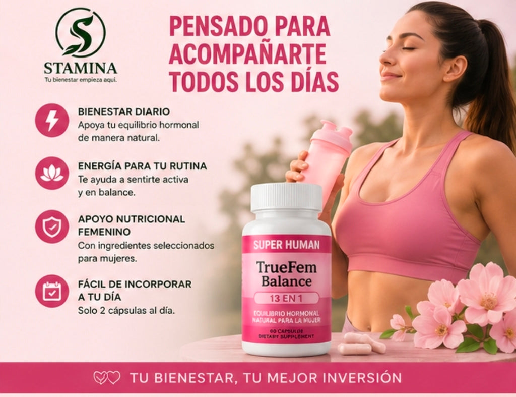 TrueFem Balance 13 en 1 – Equilibrio Hormonal para la Mujer